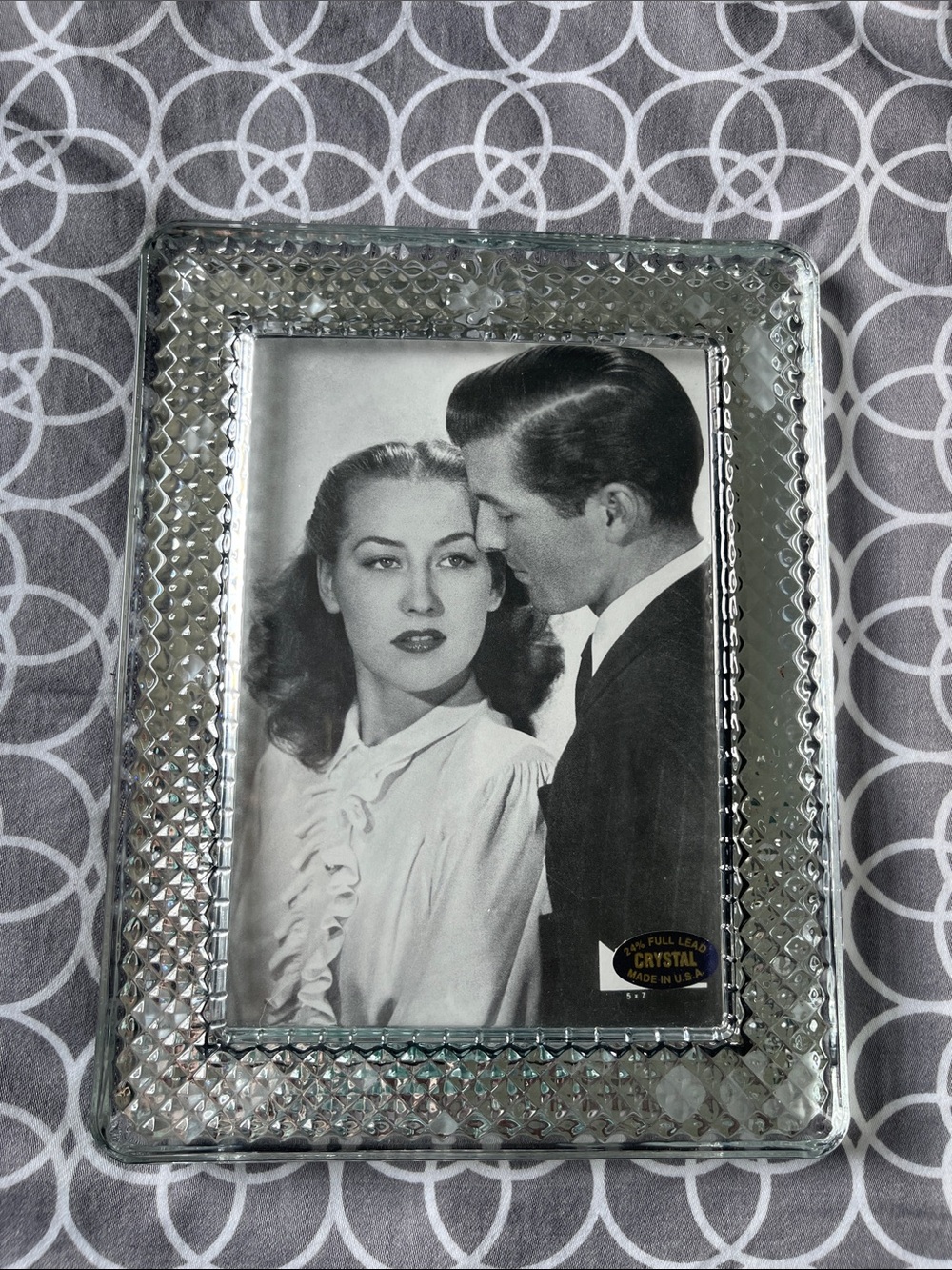 Crystal Textured Glass 5x7 Photo Frame